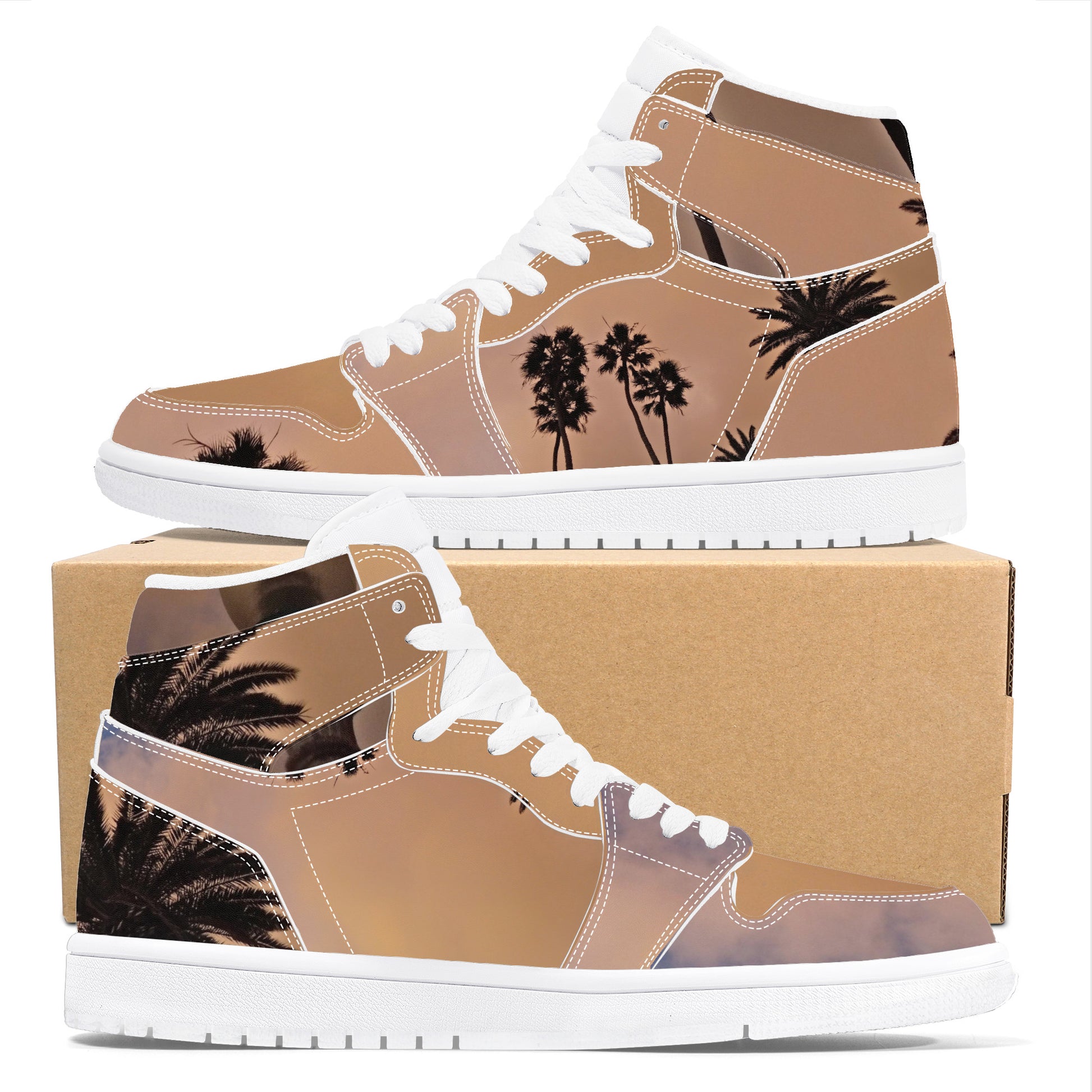 Sandstorm | Men's High Top | Eco Leather Sneaker | Artist Designed - Art Meets Apparel