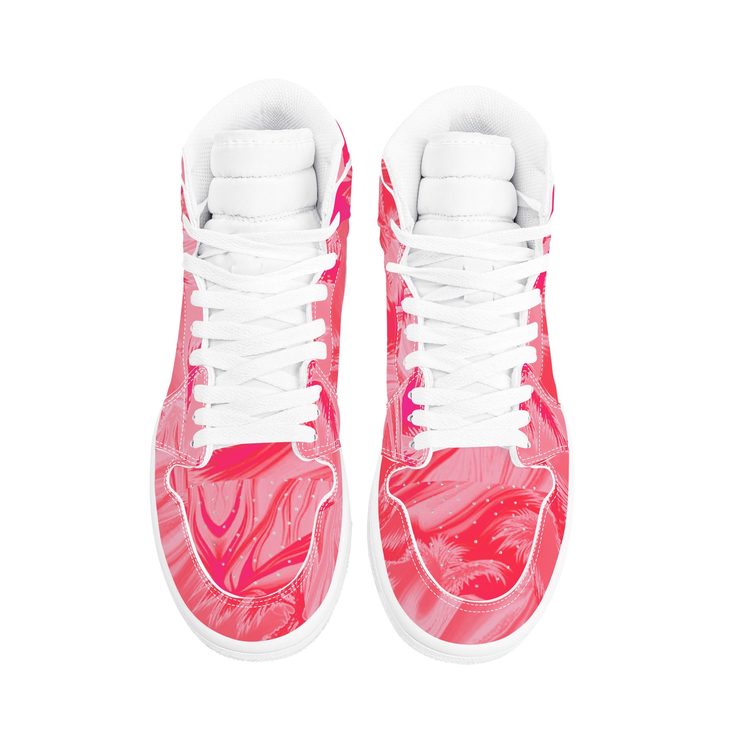 Tropicali Pink | High Top Sneakers | Artist Designed - Art Meets Apparel