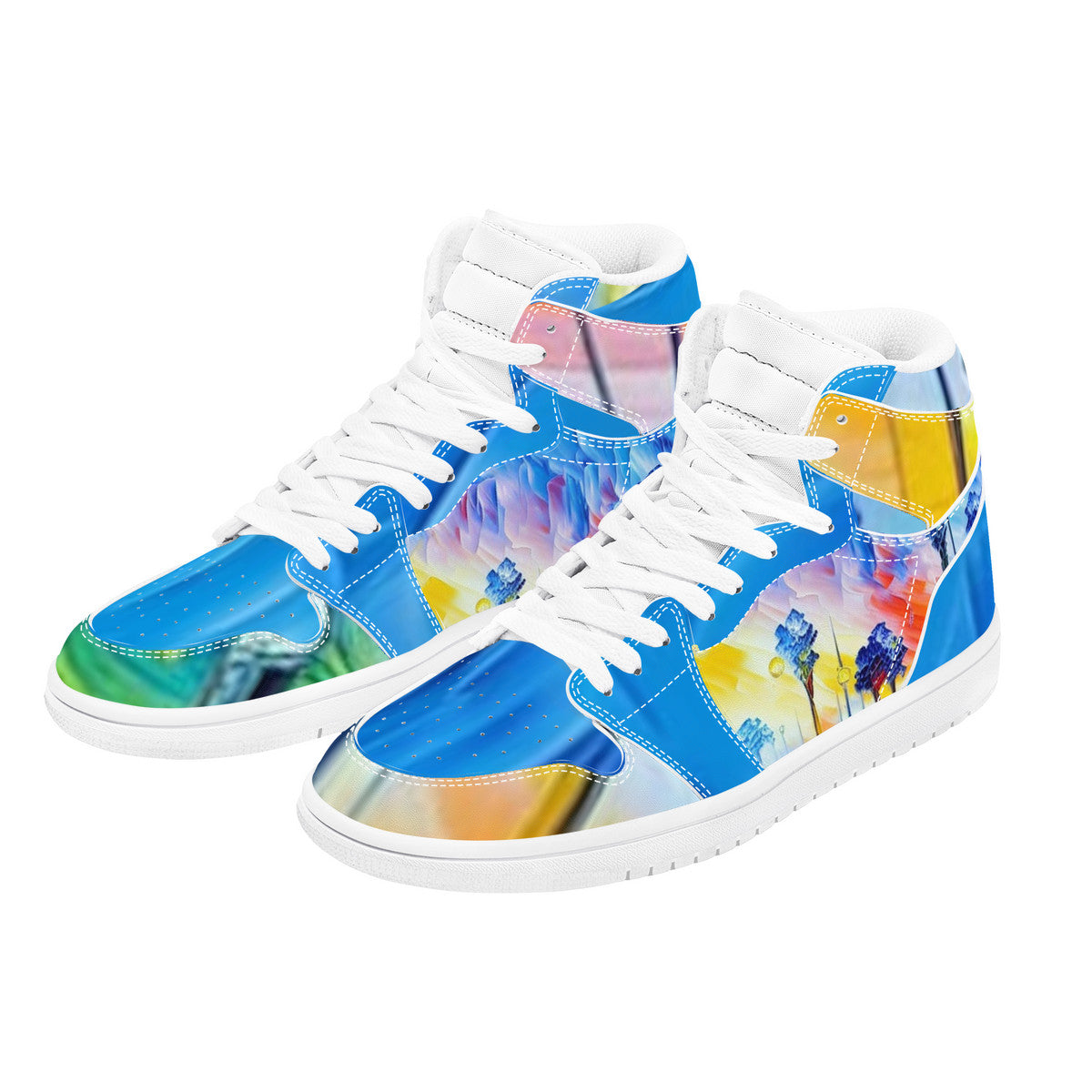 Mens High Top | Palisades SM Piece | Artist Design | - Art Meets Apparel