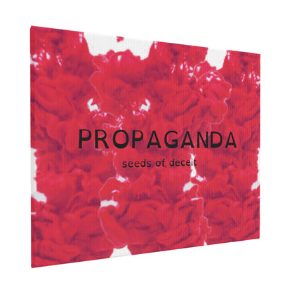 Original Art Circa 2021 - Propaganda Red | LMNE Design | High Quality Canvas Frameless Decorative Painting 20x24in (horizontal)