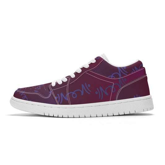 Low Top | Dark Purp Lemonei | Designed Shoes - Art Meets Apparel