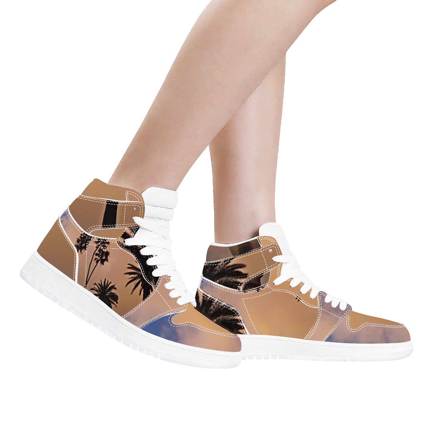 Sandstorm | Men's High Top | Eco Leather Sneaker | Artist Designed - Art Meets Apparel