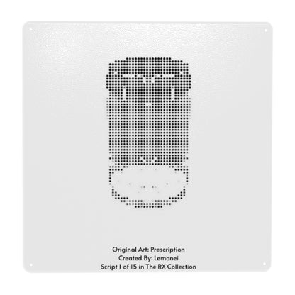 NFT era 2021 | Rare Artwork Part of a Collection of 20-30 other pieces of art | Square Steel Cut Out Shape Metal Art Decor