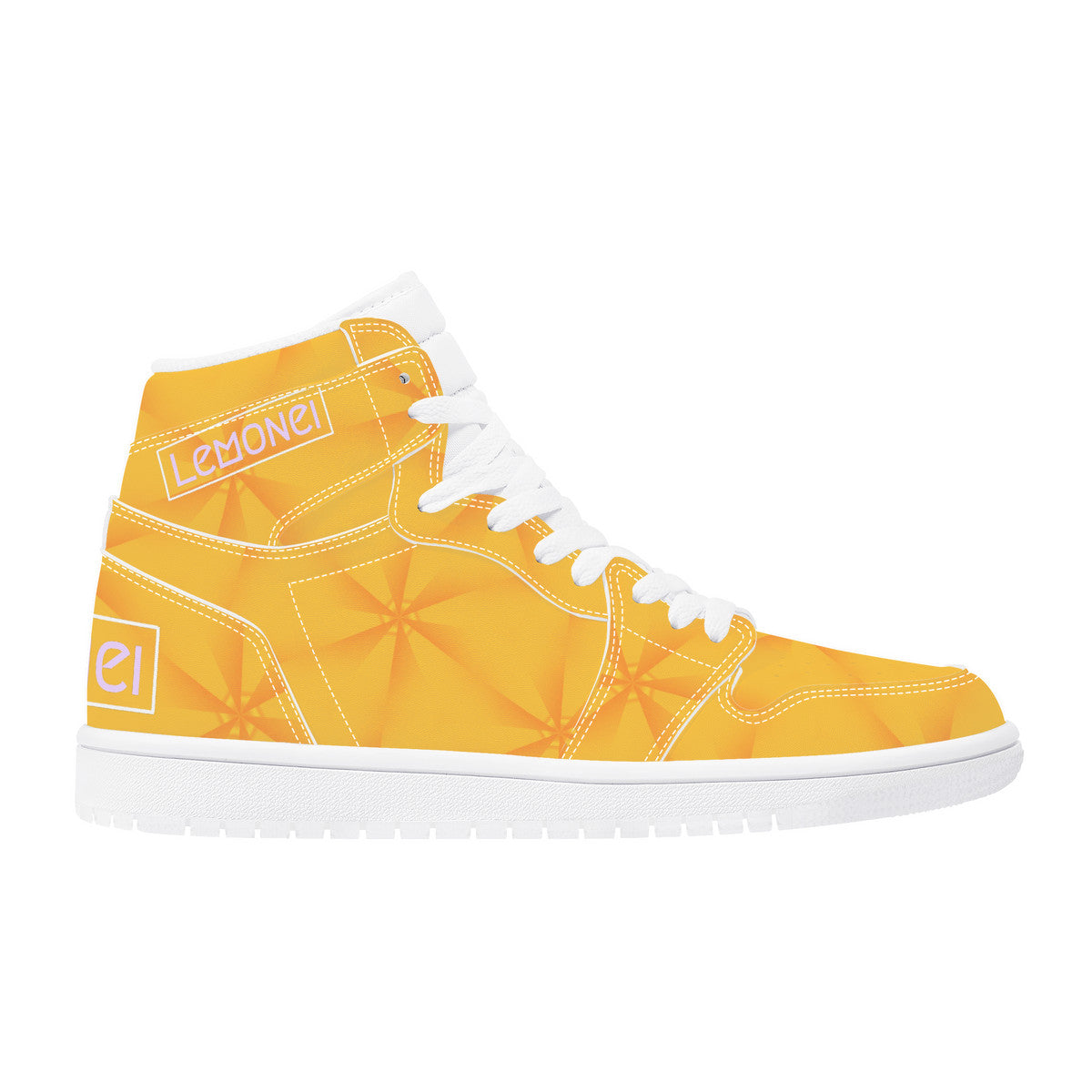 Cali Sunshine | High Top Eco Leather Sneaker | Local Artist Design Santa Monica