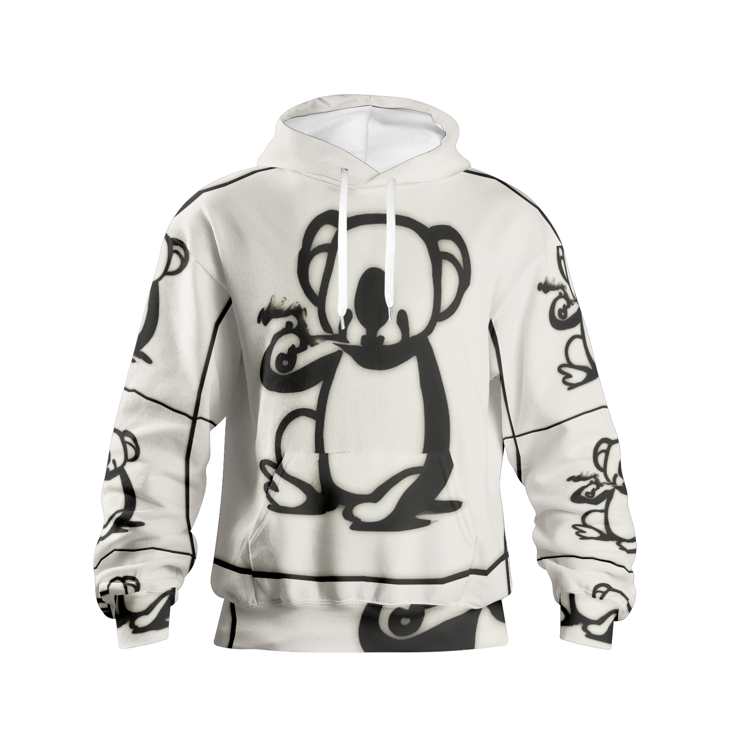 Smokin Koala Off White | Men's Pullover Hoodies