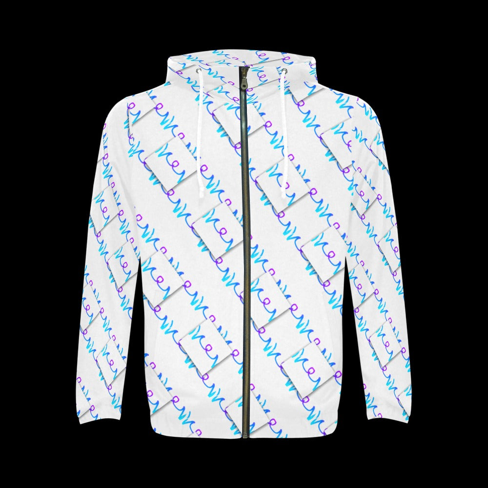 Fresh Treyer Men's All Over Print Full Zip Hoodie Art Meets Apparel