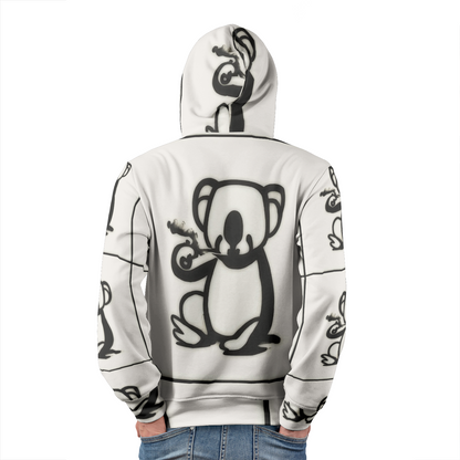 Smokin Koala Off White | Men's Pullover Hoodies