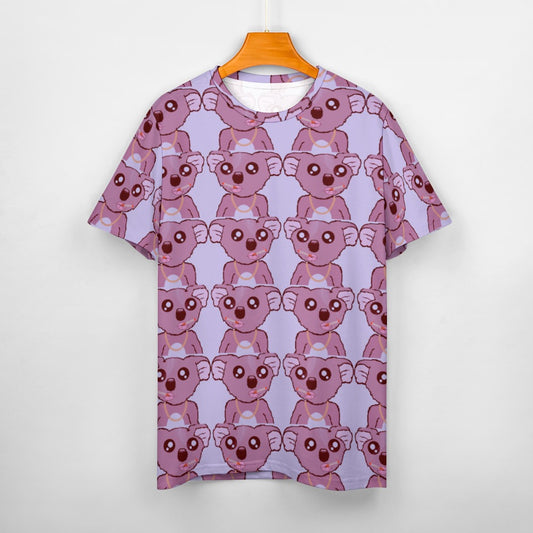 Smoking Koala's #7 Men's Cotton T-shirt - Art Meets Apparel