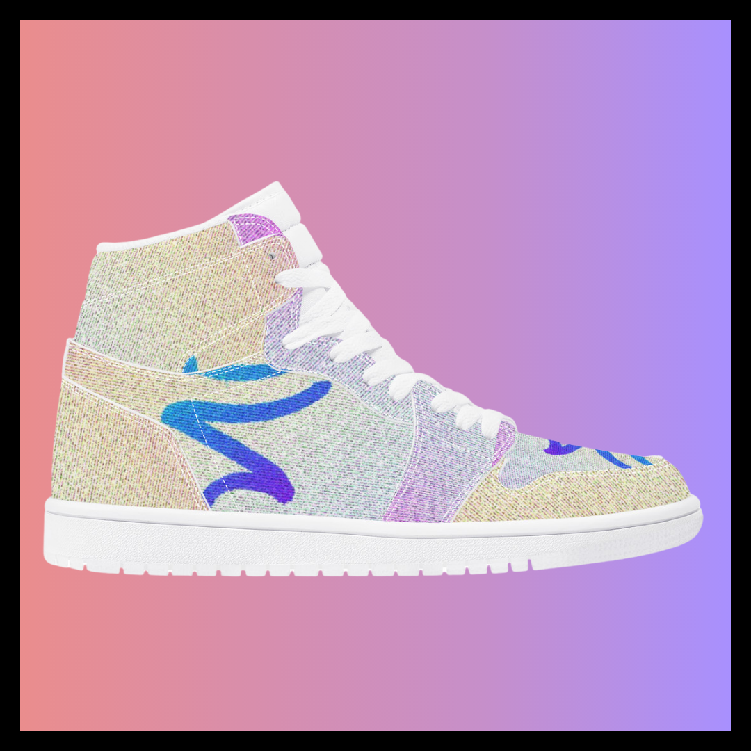 Zen Pt2 Origin Design by Lemonei Unisex High Top Sneaker Art Meets Apparel