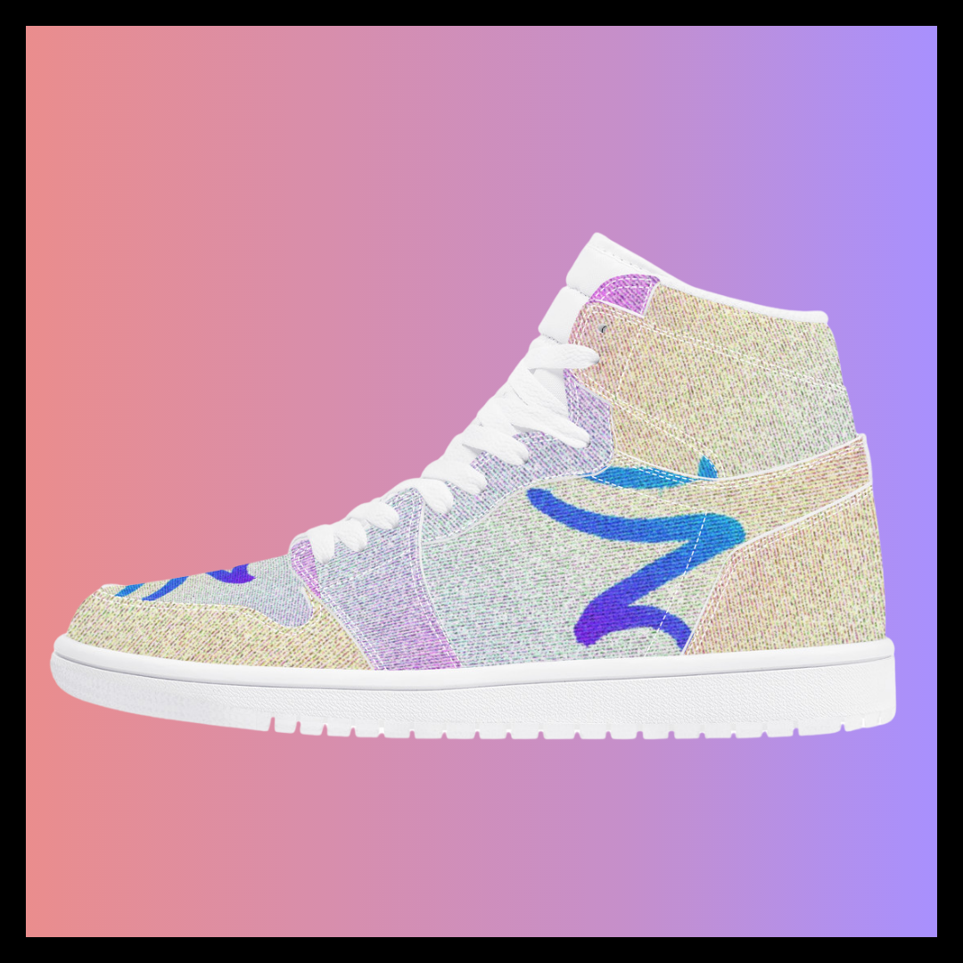 Zen Pt2 Origin Design by Lemonei Unisex High Top Sneaker Art Meets Apparel