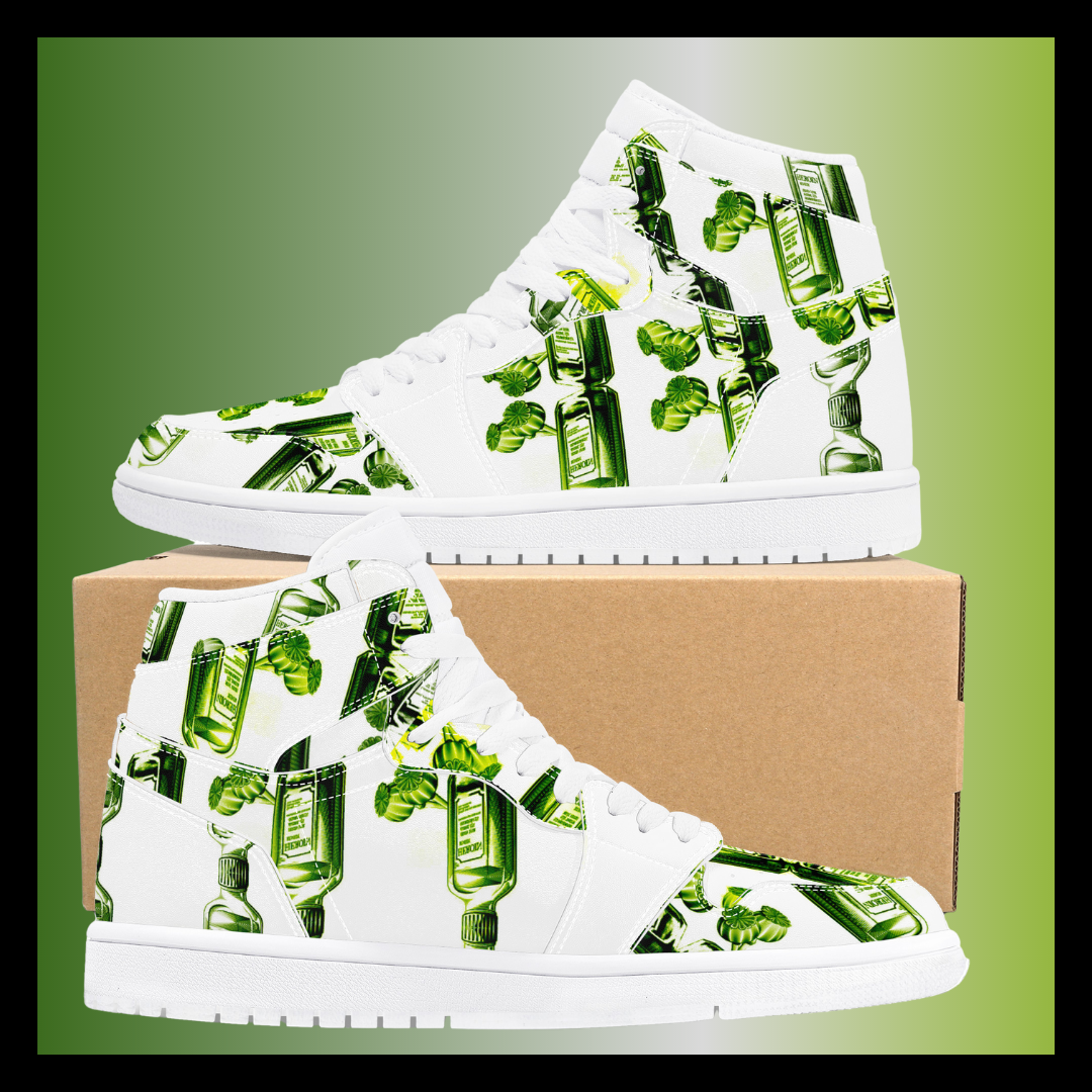 Landanum Design #2 High Top Eco Friendly Vegan Leather Sneaker Art Meets Apparel