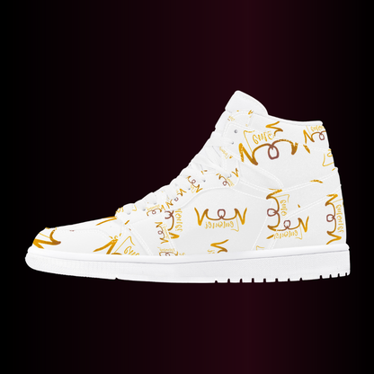 Original #1 Lemonei Design High Top Eco Friendly Leather Sneaker Art Meets Apparel