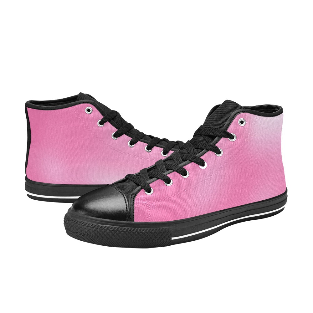 Pink Haze #1 Aquila High Top Canvas Men's Shoes Art Meets Apparel