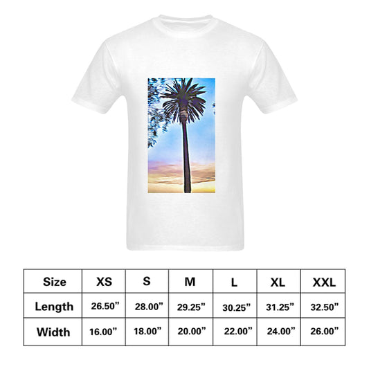 The Coast Palm #2 Men's Softstyle T-Shirt Made in USA Ships to USA Only Art Meets Apparel