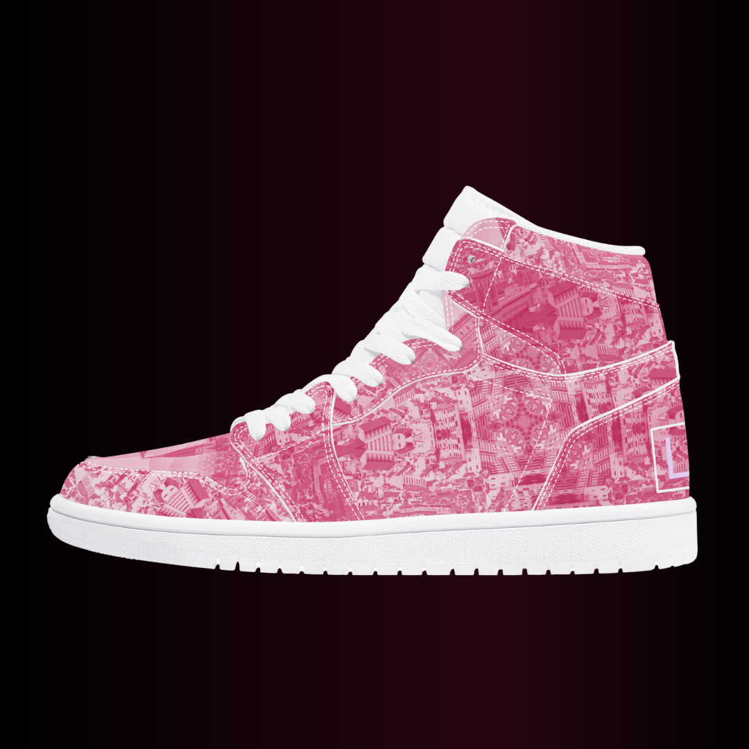 Pink Haze Pt 2 Synthetic Leather Sneaker Art Meets Apparel