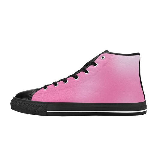 Pink Haze #1 Aquila High Top Canvas Men's Shoes Art Meets Apparel