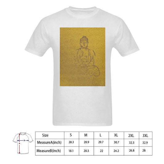 Men's Golden Zen T-Shirt From Enlightenment Collection Art Meets Apparel