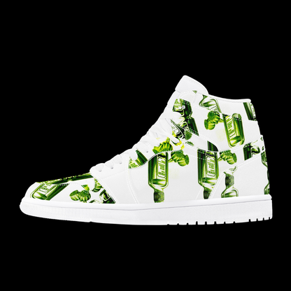 Landanum Design #2 High Top Eco Friendly Vegan Leather Sneaker Art Meets Apparel