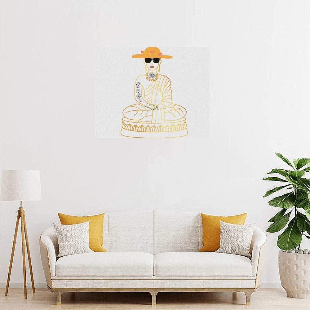 Zen Goddess #1 Limited Ed. Frame Canvas Print 20x16 inch Art Meets Apparel