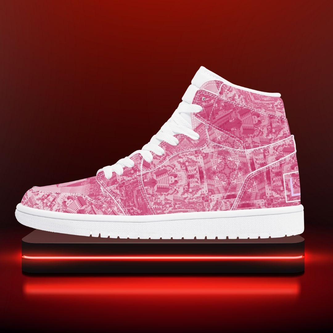 Pink Haze Pt 2 Synthetic Leather Sneaker Art Meets Apparel