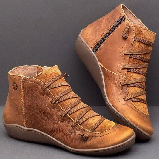 Women's Leather Shoes Botas Mujer Art Meets Apparel