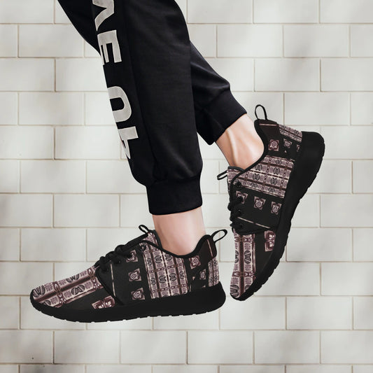 Lauda Pink & Black #2 Men's Sneakers Art Meets Apparel