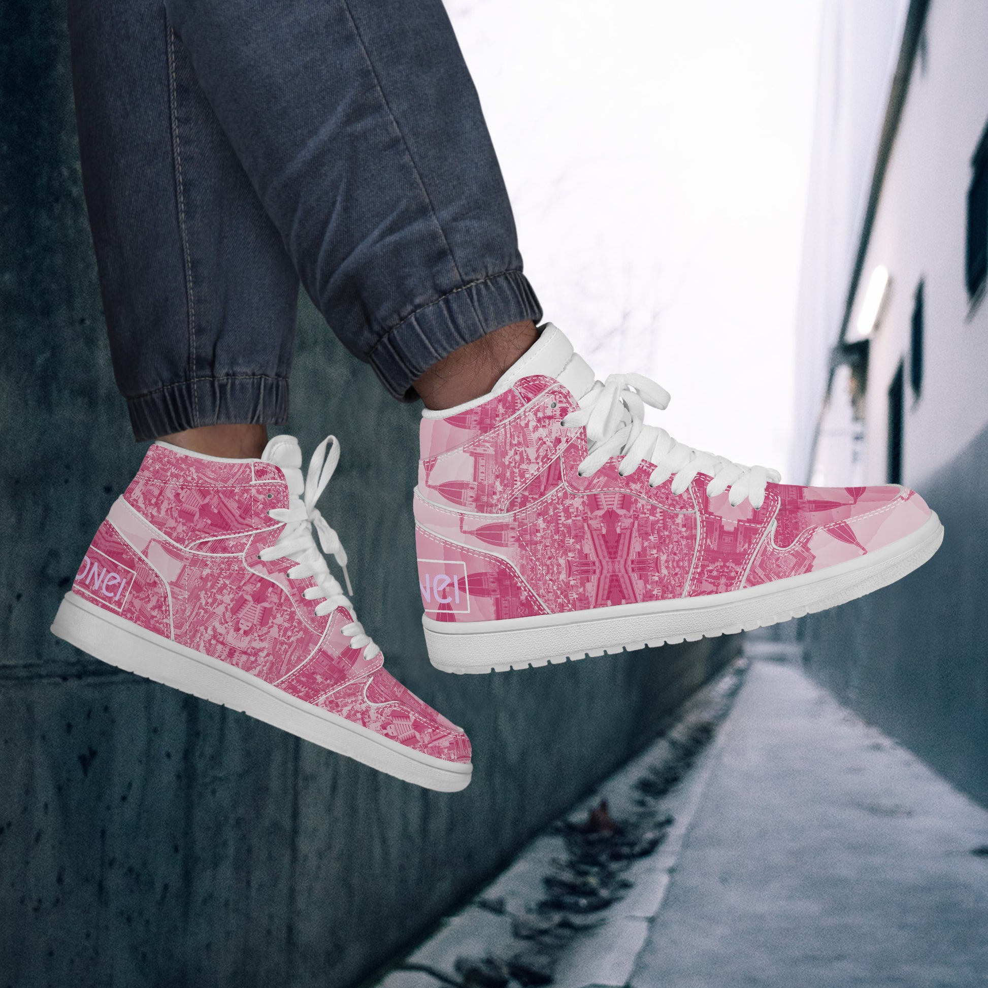 Pink Haze Pt 2 Synthetic Leather Sneaker Art Meets Apparel