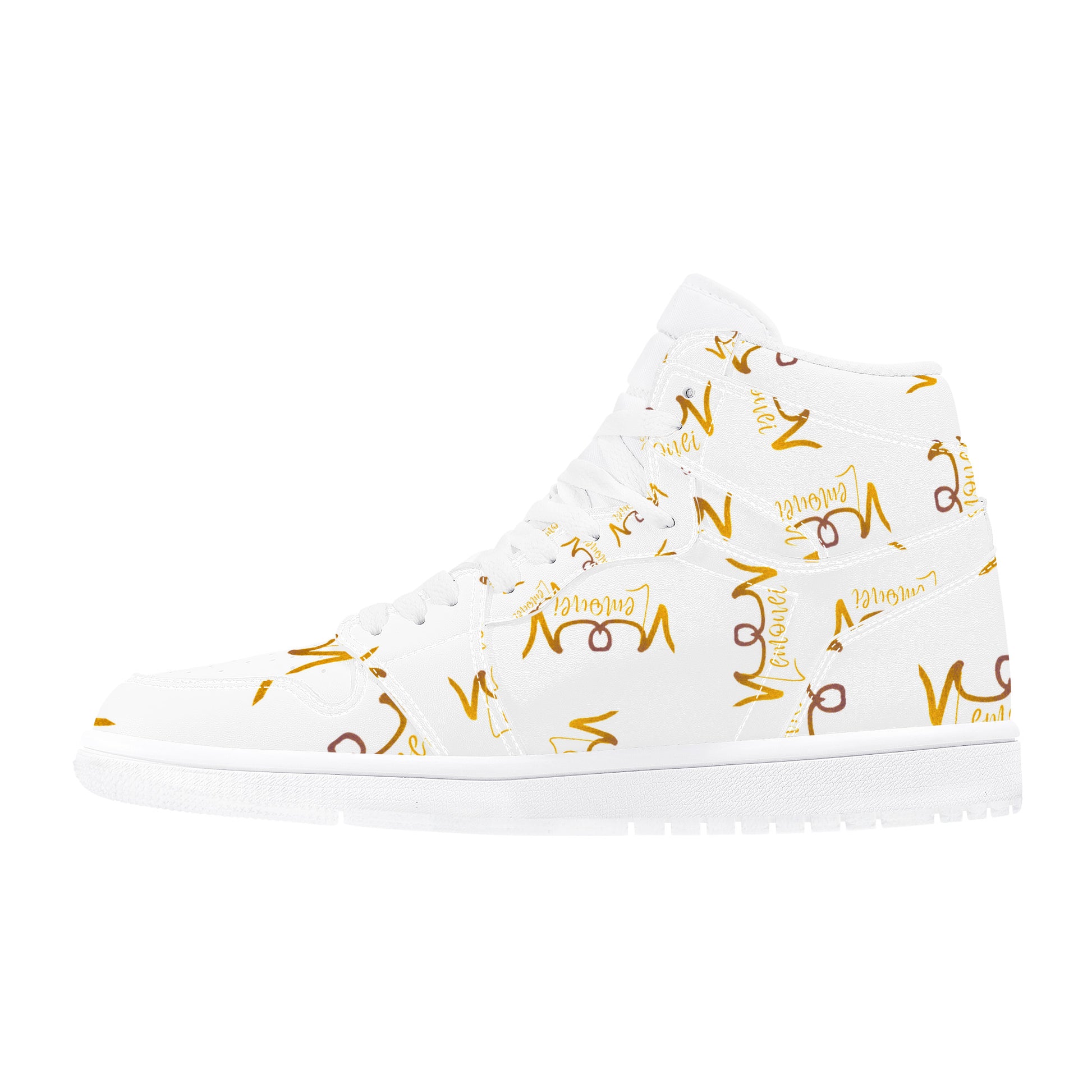 Original #1 Lemonei Design High Top Eco Friendly Leather Sneaker Art Meets Apparel