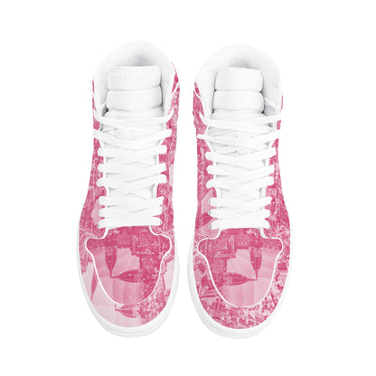 Pink Haze Pt 2 Synthetic Leather Sneaker Art Meets Apparel