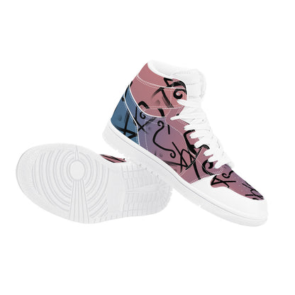 Purps #12 High Top Eco Friendly Leather Sneakers Art Meets Apparel