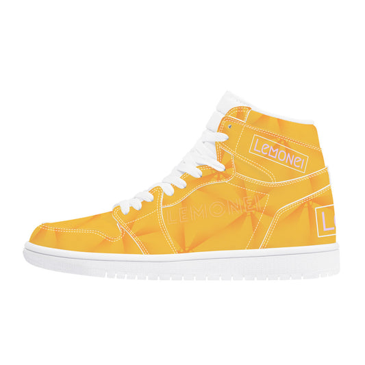 Golden Kamikaze High Tops Eco Leather Sneakers Art Meets Apparel