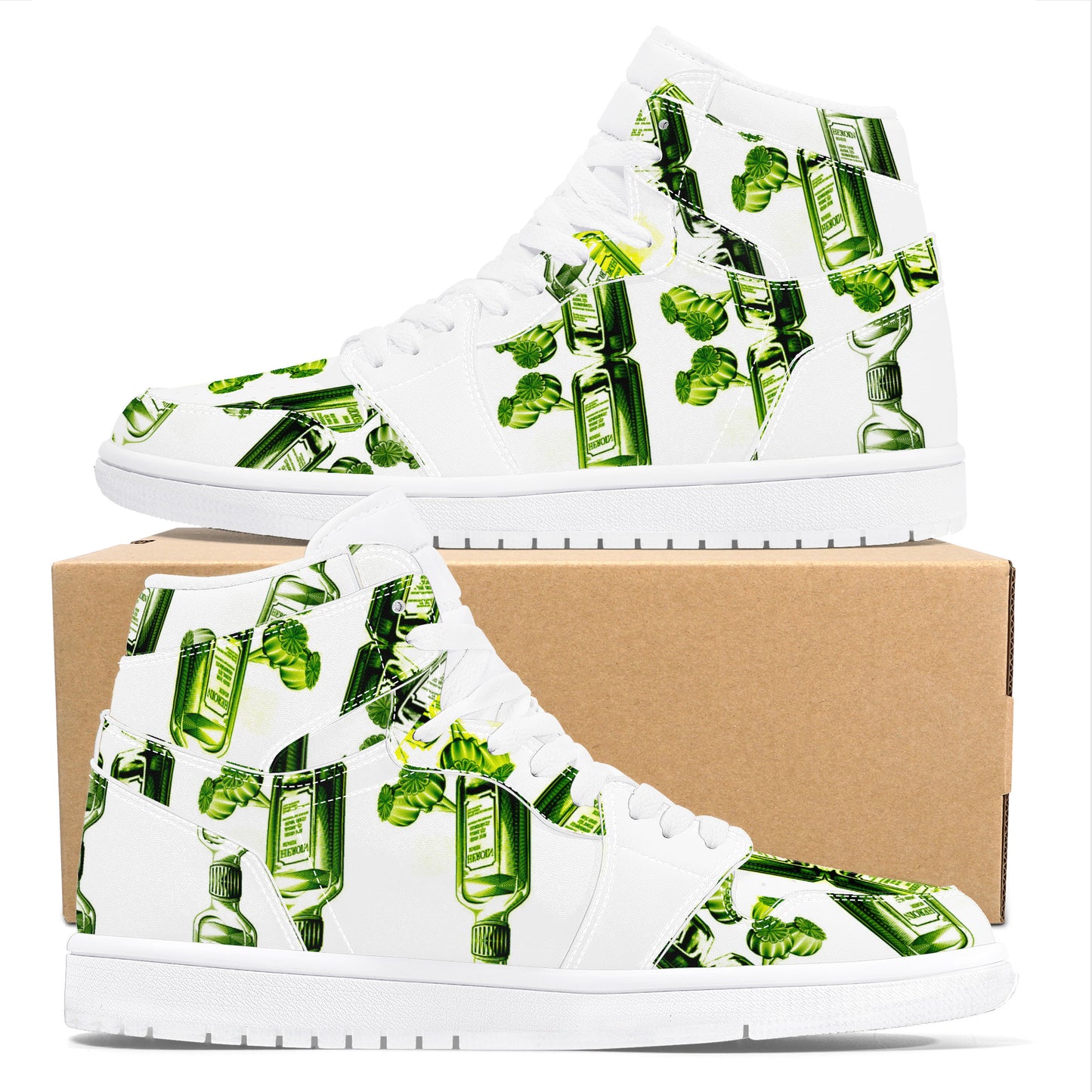 Landanum Design #2 High Top Eco Friendly Vegan Leather Sneaker Art Meets Apparel