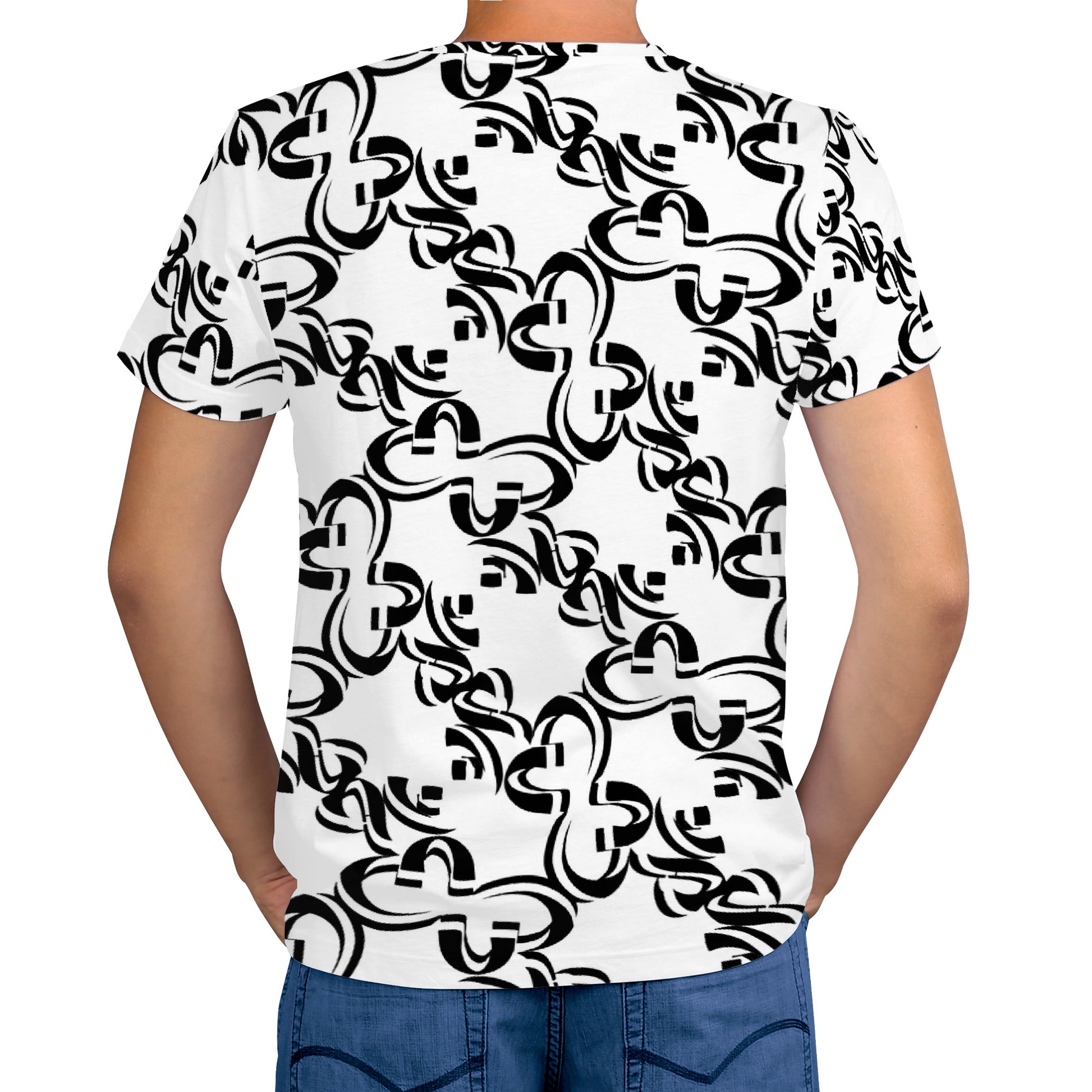 OHM Strands Design Men's All Over Print T-Shirt Art Meets Apparel