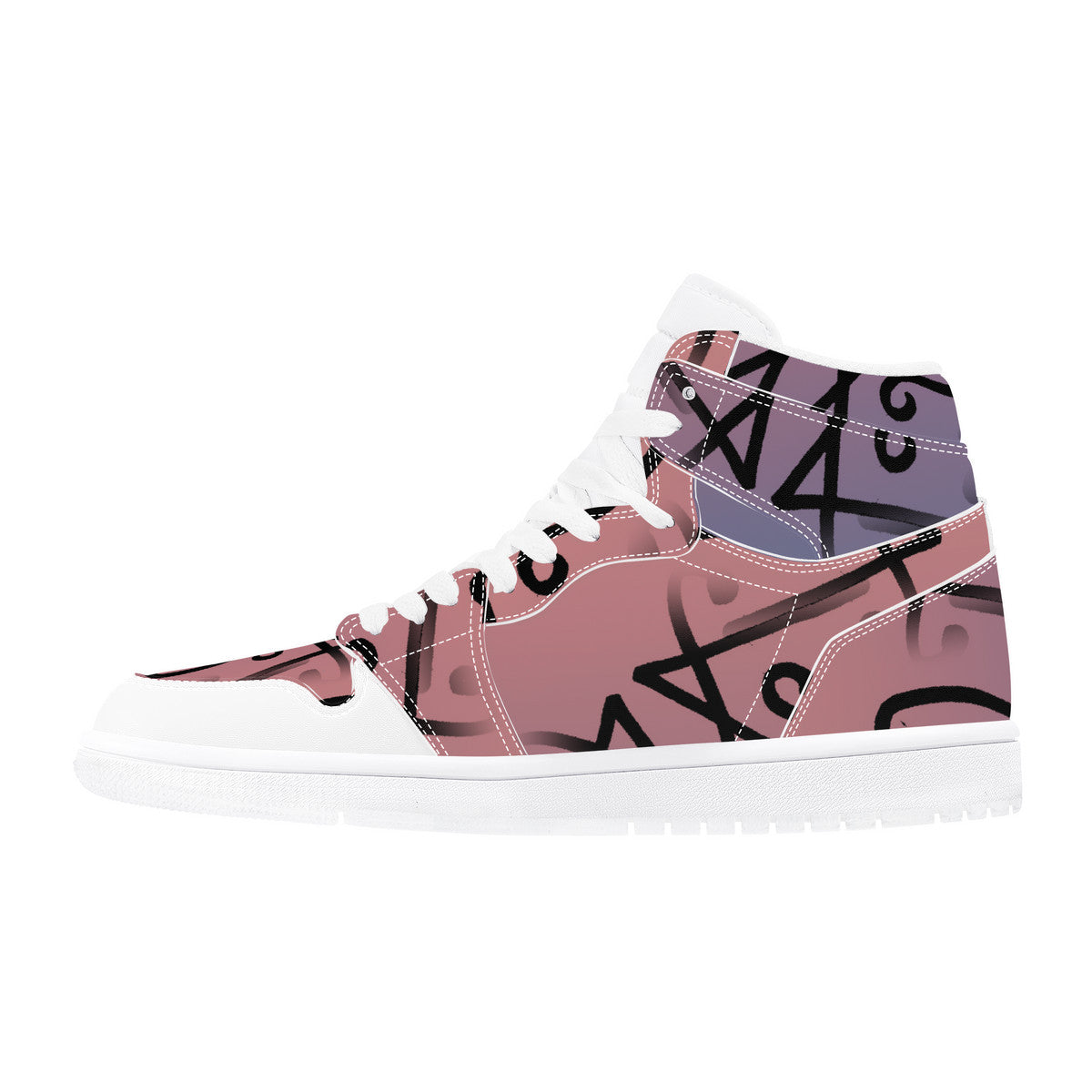 Purps #12 High Top Eco Friendly Leather Sneakers Art Meets Apparel