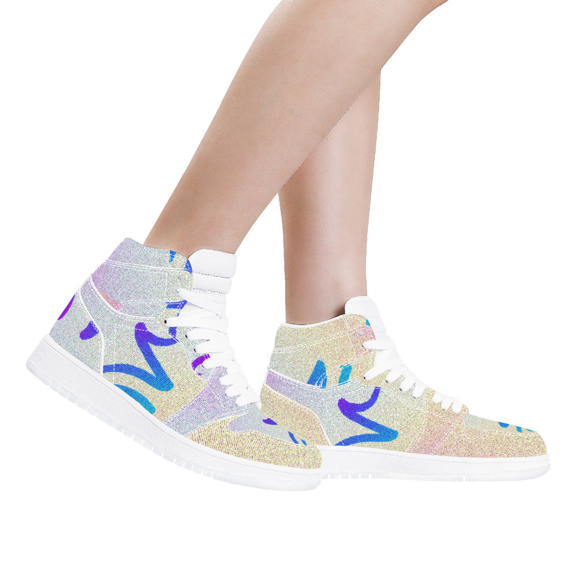 Zen Pt2 Origin Design by Lemonei Unisex High Top Sneaker Art Meets Apparel