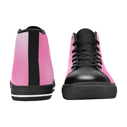 Pink Haze #1 Aquila High Top Canvas Men's Shoes Art Meets Apparel