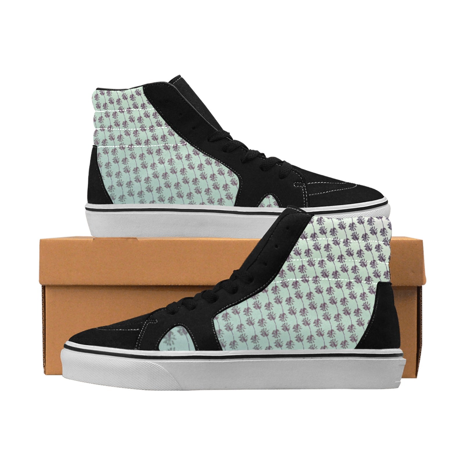 The Coast Women's High Top Canvas Shoes Art Meets Apparel