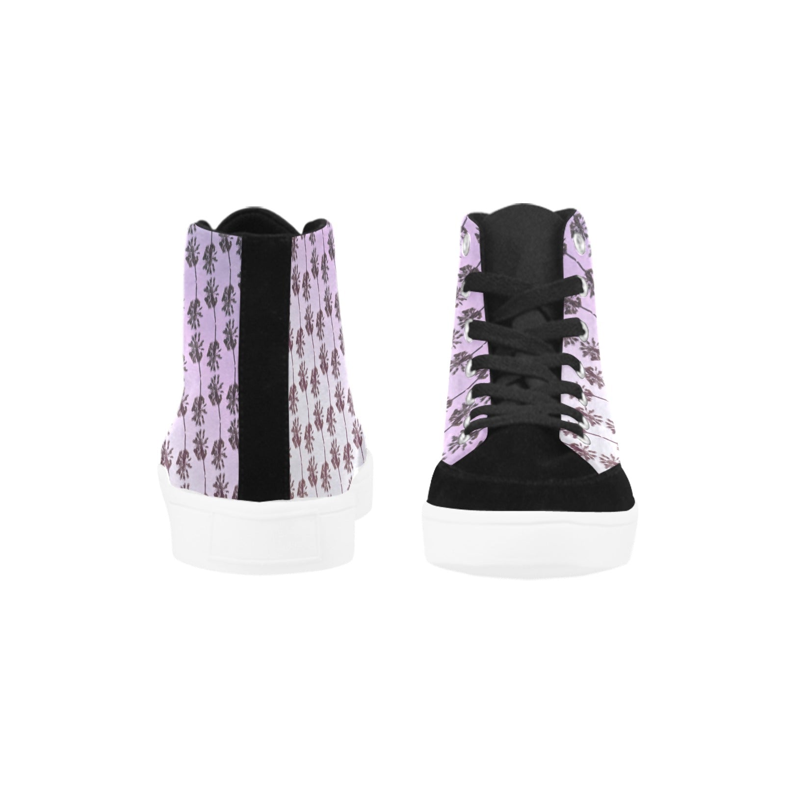 New "Palm Vibe" High Top Canvas Women's Shoes Art Meets Apparel