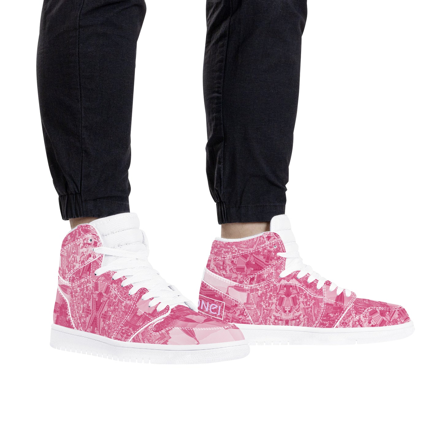 Pink Haze Pt 2 Synthetic Leather Sneaker Art Meets Apparel