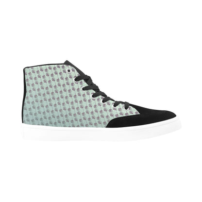 New "Palm Vibe" High Top Canvas Women's Shoes Art Meets Apparel