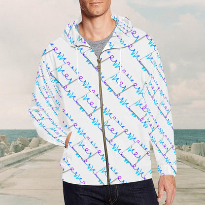 Fresh Treyer Men's All Over Print Full Zip Hoodie Art Meets Apparel