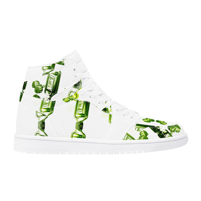 Landanum Design #2 High Top Eco Friendly Vegan Leather Sneaker Art Meets Apparel