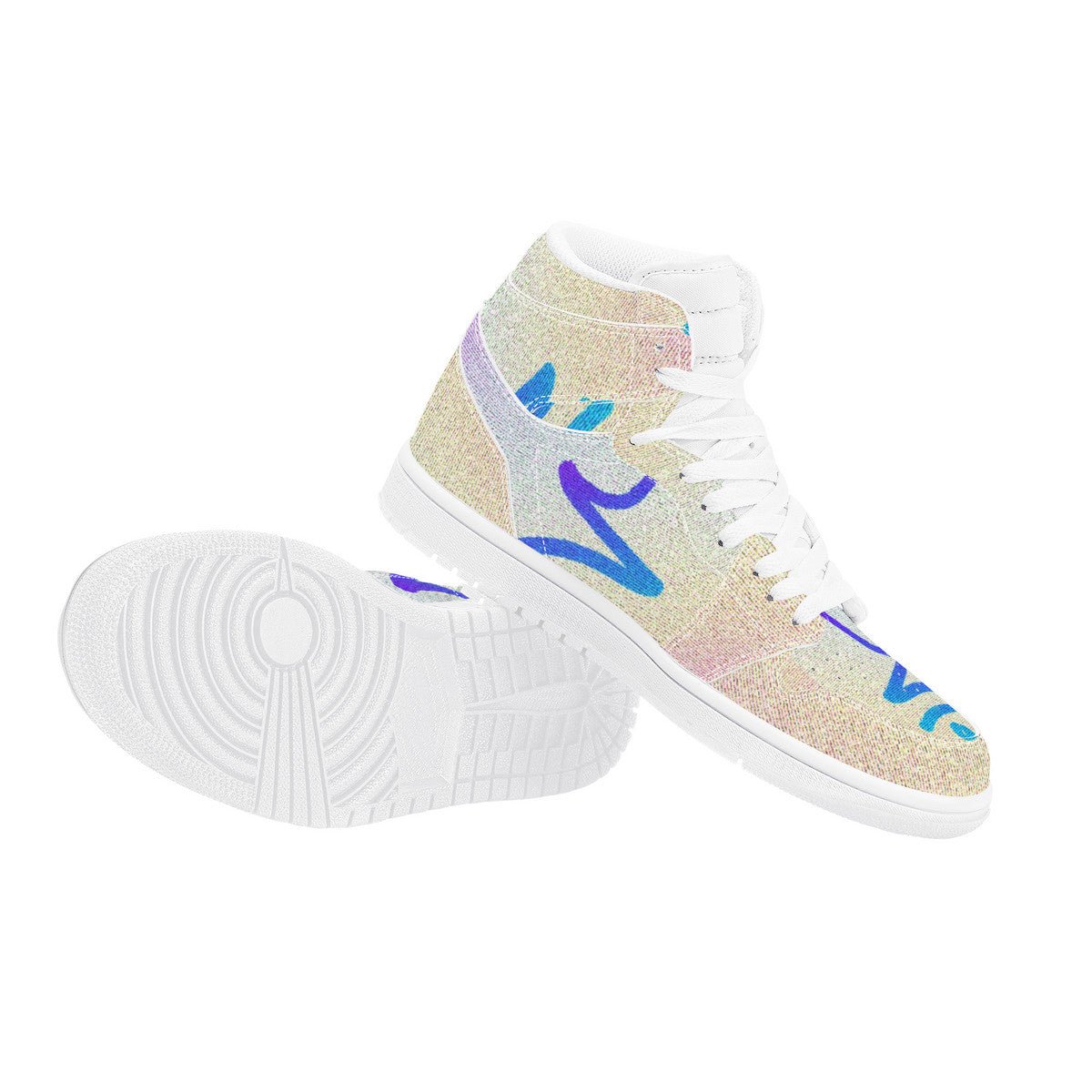 Zen Pt2 Origin Design by Lemonei Unisex High Top Sneaker Art Meets Apparel