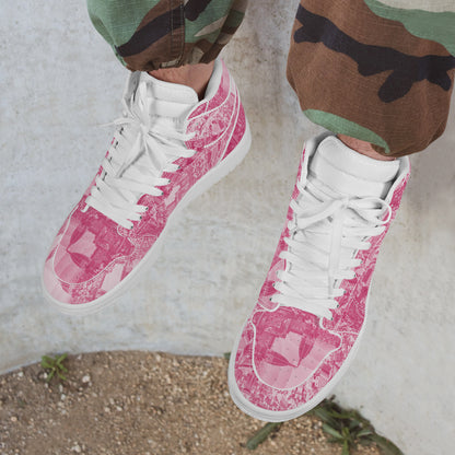 Pink Haze Pt 2 Synthetic Leather Sneaker Art Meets Apparel