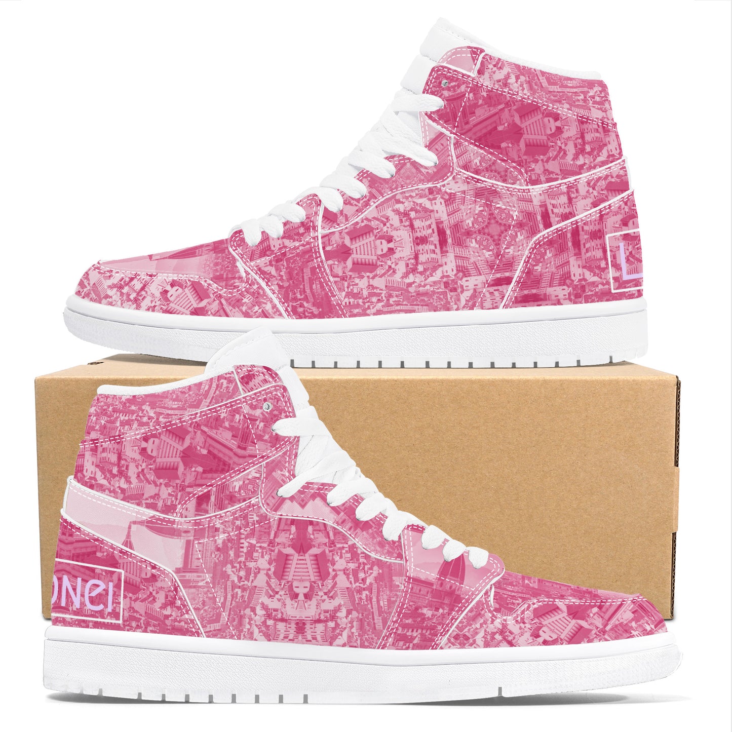 Pink Haze Pt 2 Synthetic Leather Sneaker Art Meets Apparel