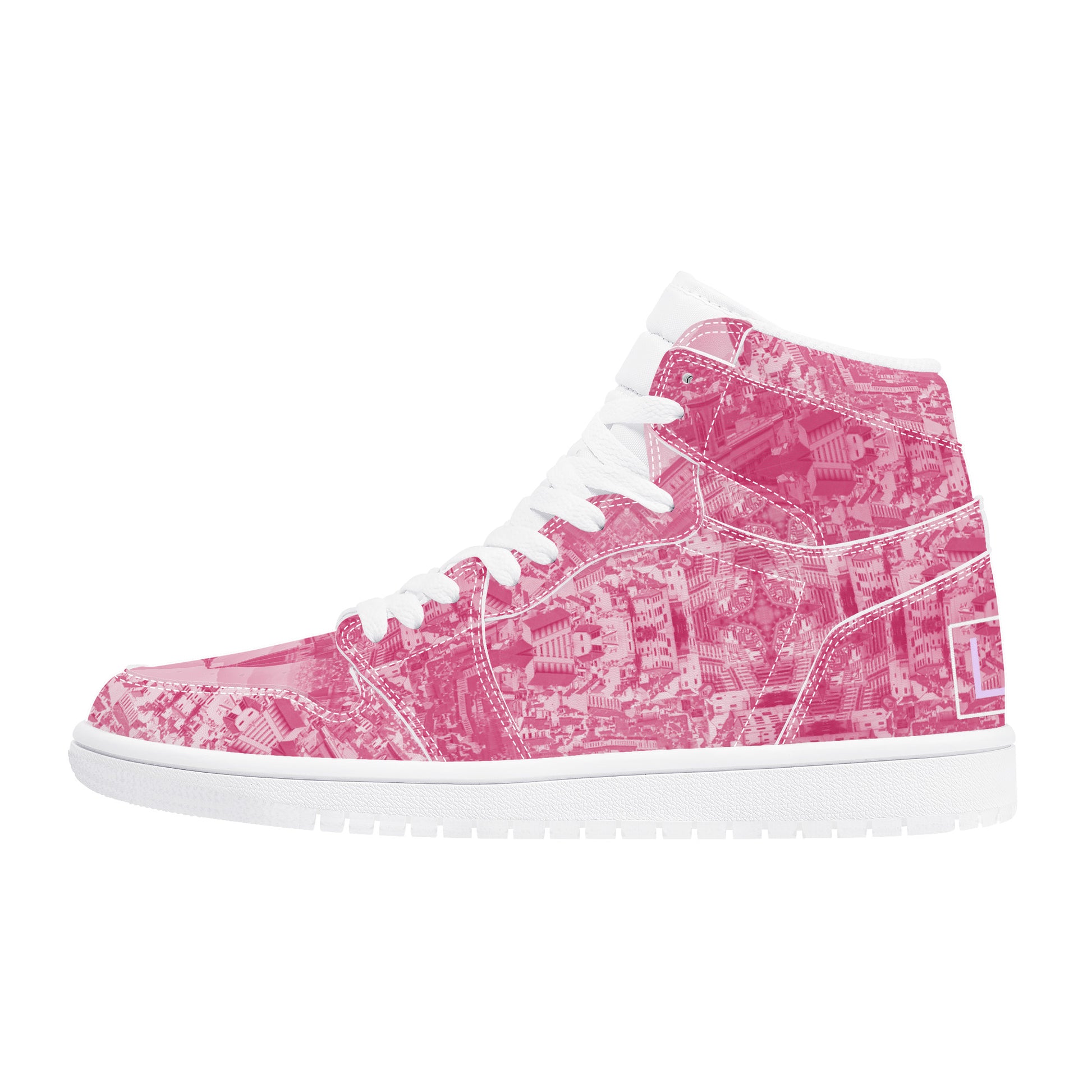 Pink Haze Pt 2 Synthetic Leather Sneaker Art Meets Apparel