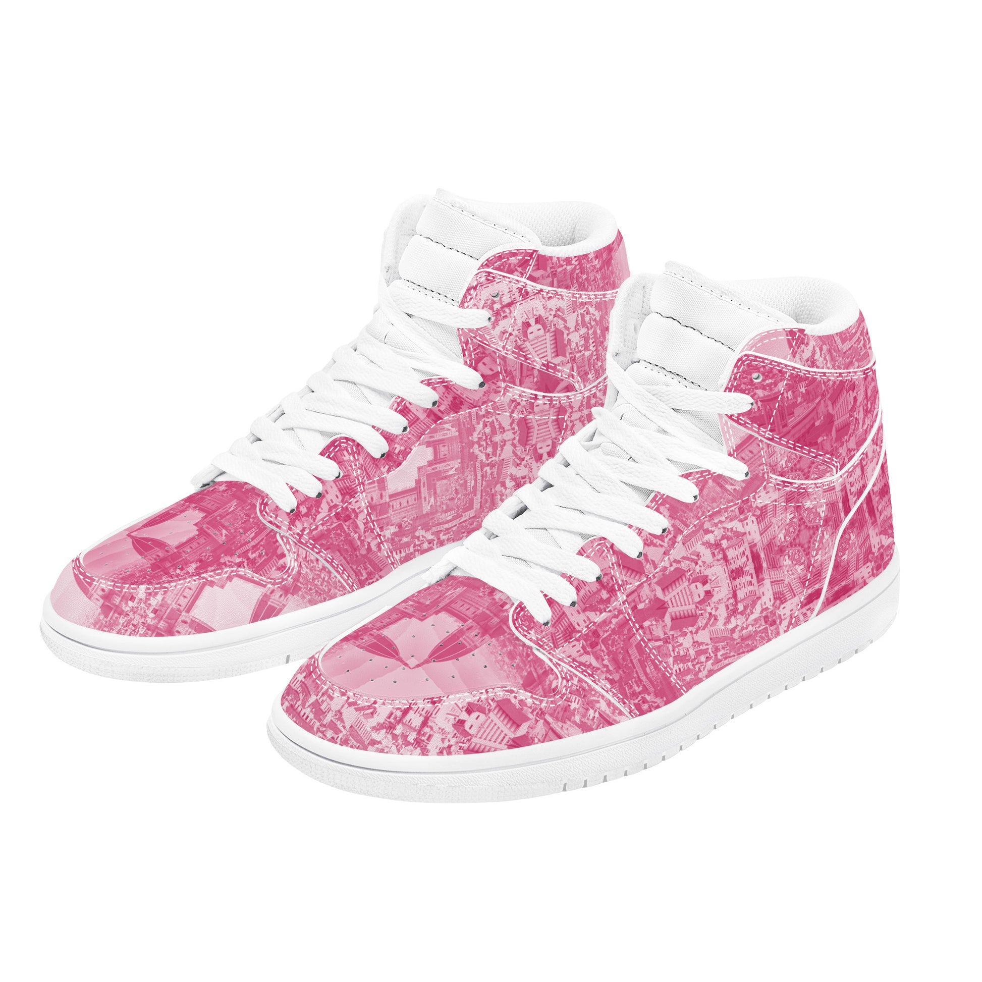 Pink Haze Pt 2 Synthetic Leather Sneaker Art Meets Apparel