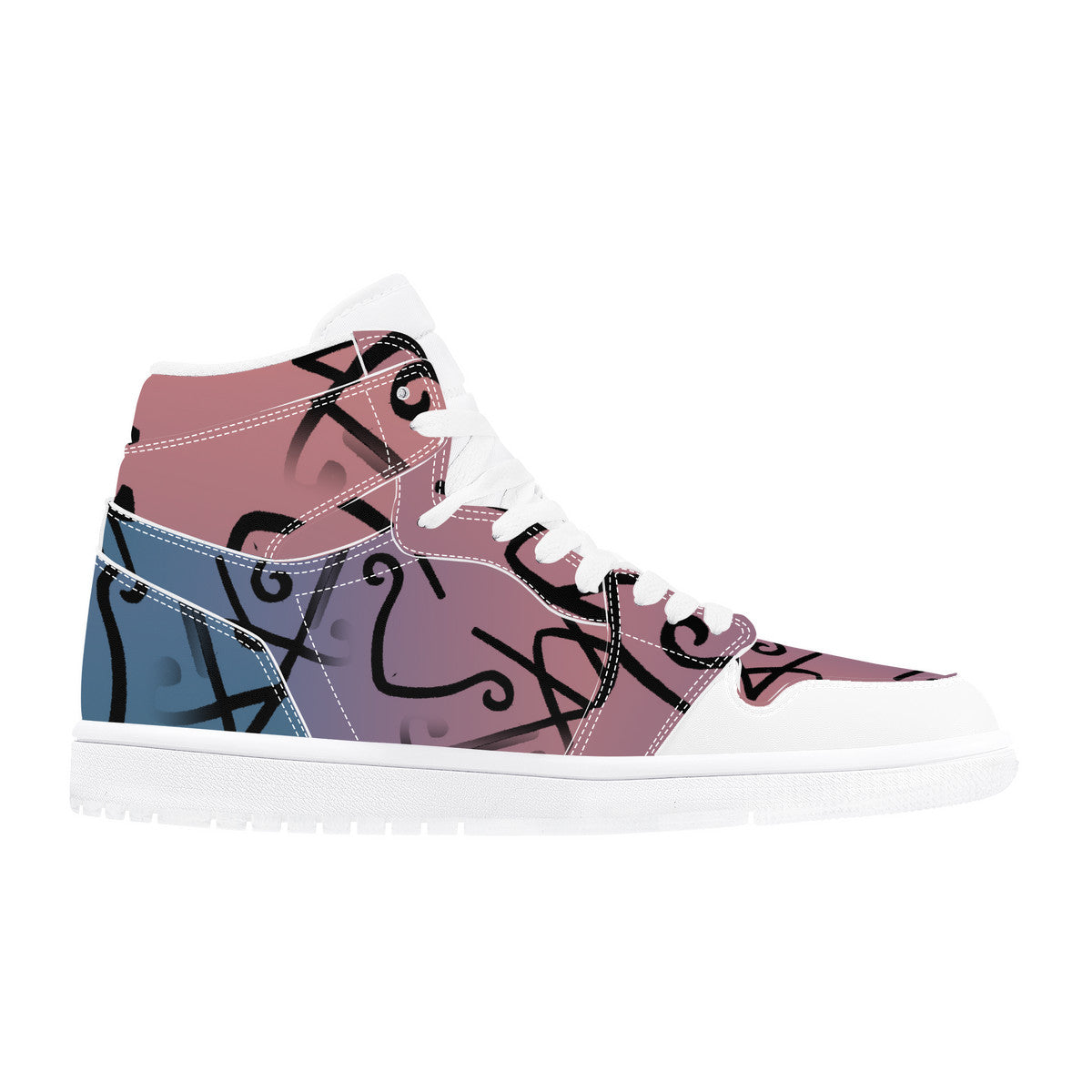 Purps #12 High Top Eco Friendly Leather Sneakers Art Meets Apparel