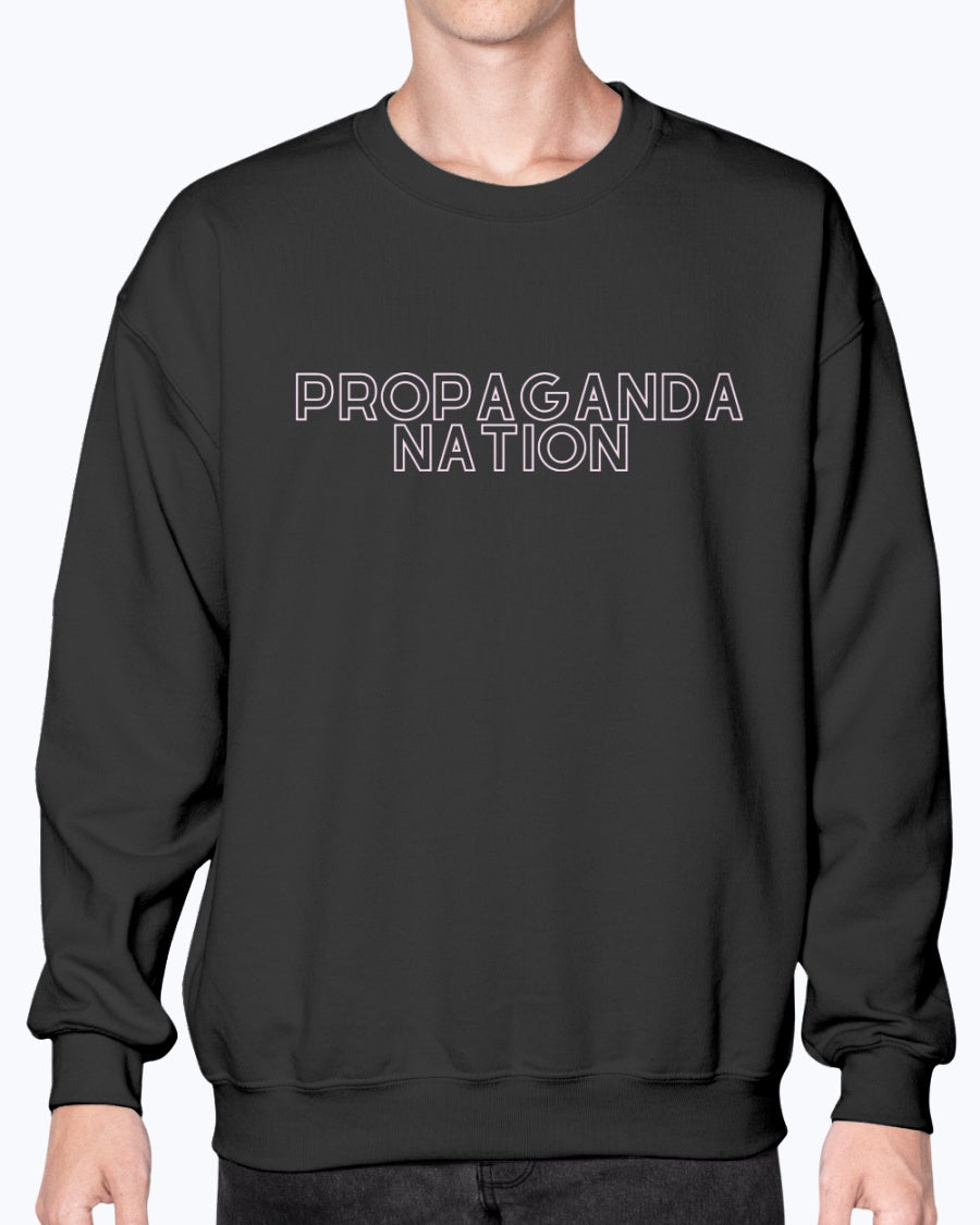 Propaganda Nation Long Sleeve Crew Neck Art Meets Apparel