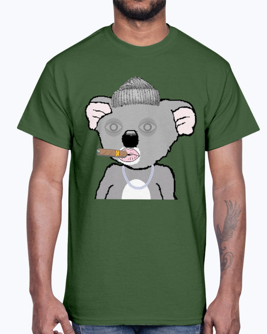 Smokin Koalas #6 Gildan Ultra Cotton T-Shirt Art Meets Apparel